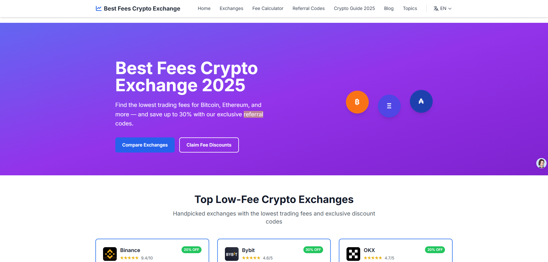 Best Fees Crypto Exchange