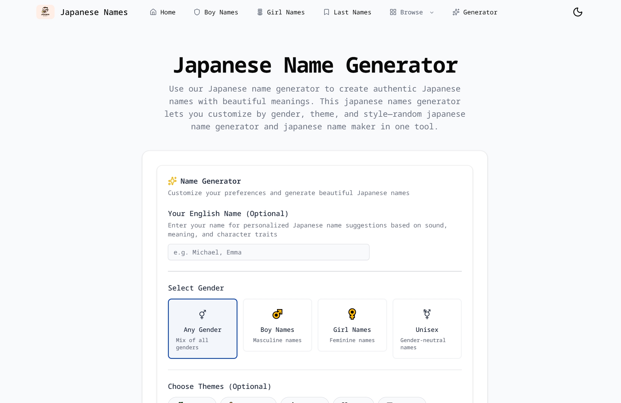 Japanese Names