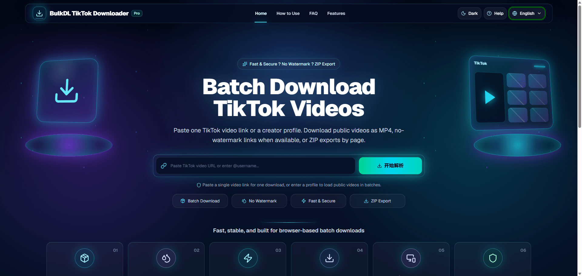 BulkDL – Batch TikTok Video Downloader