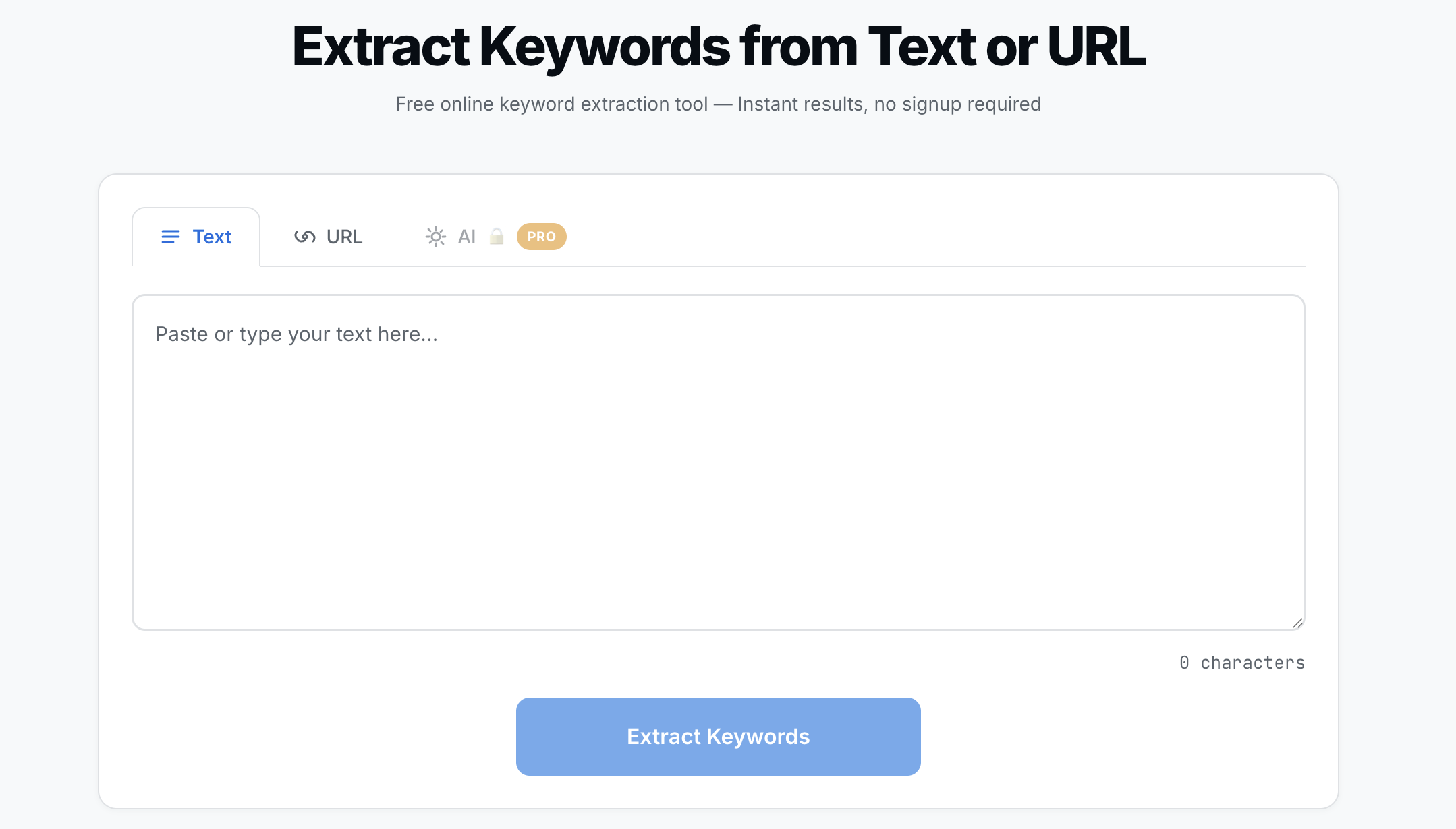 extractkeywords