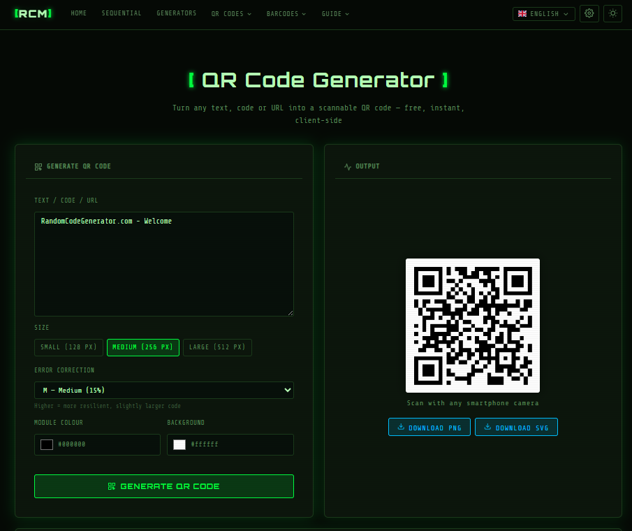RandomCodeMaker