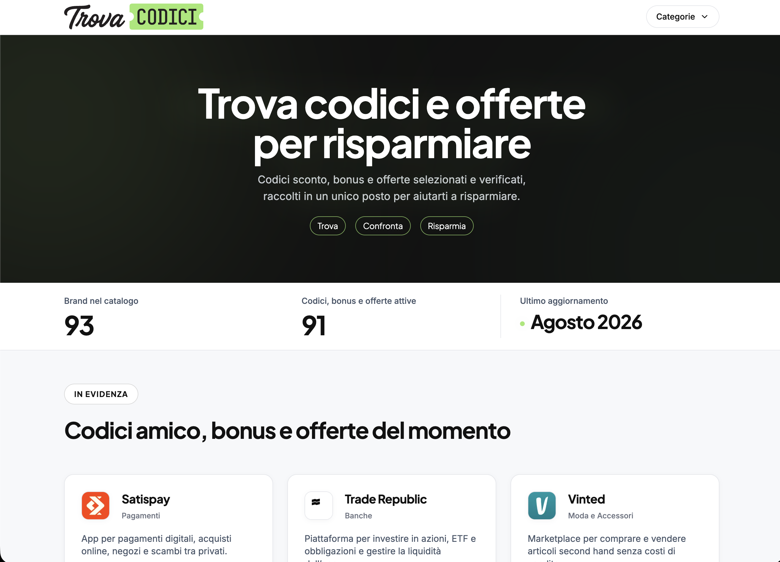 TrovaCodici.com