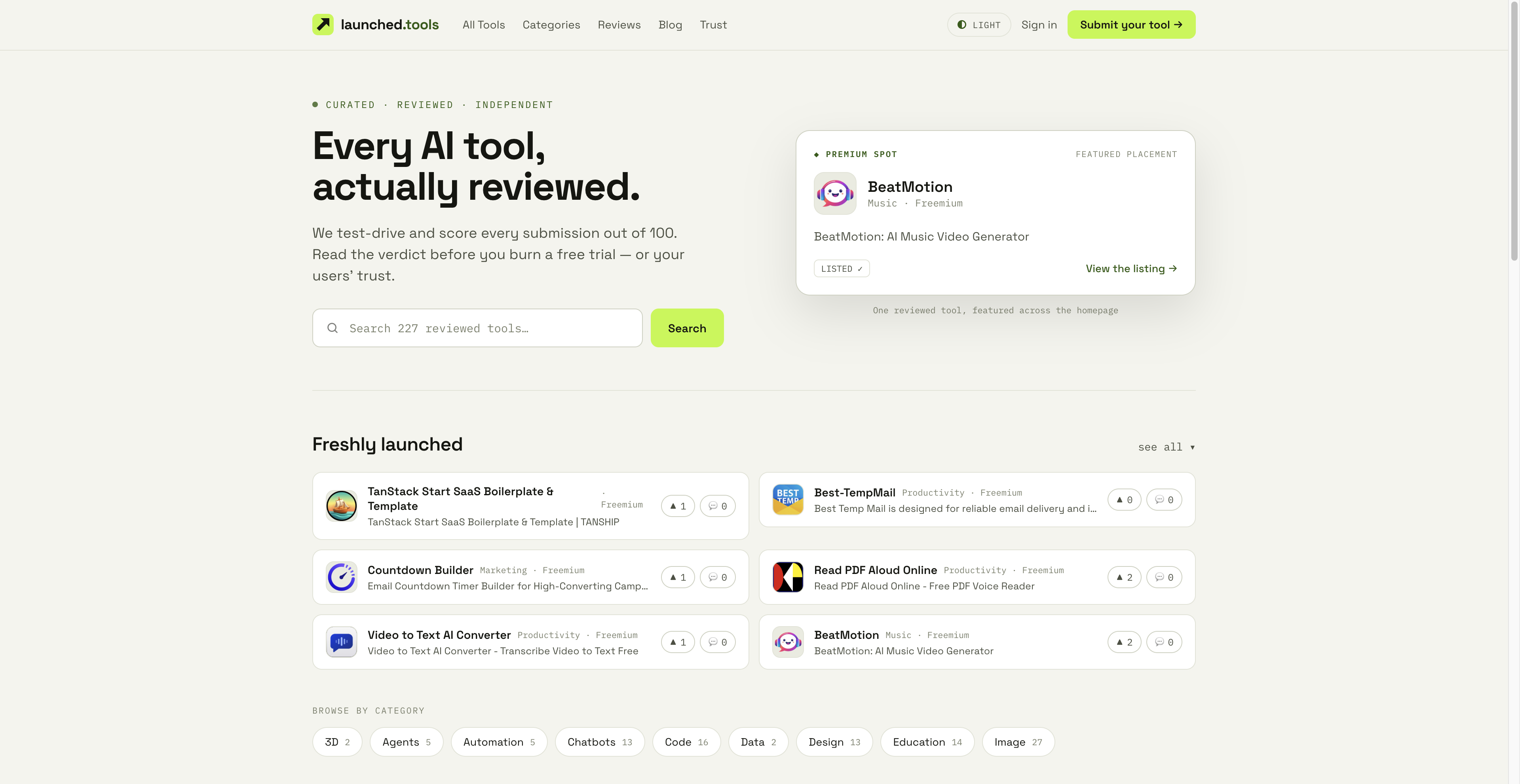 Launched Tools