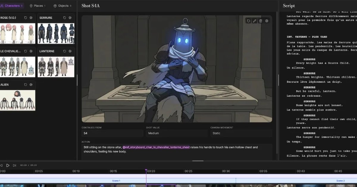 ScreenWeaver - script to breakdown, storyboard and runtime