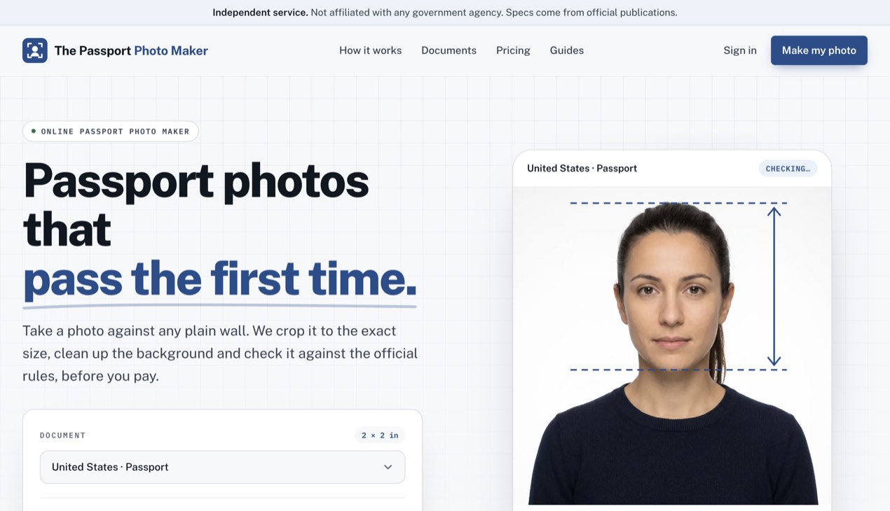 The Passport Photo Maker