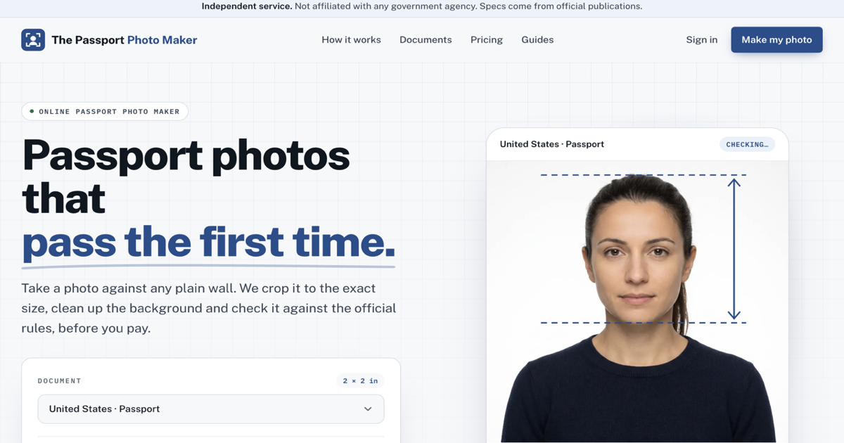 The Passport Photo Maker