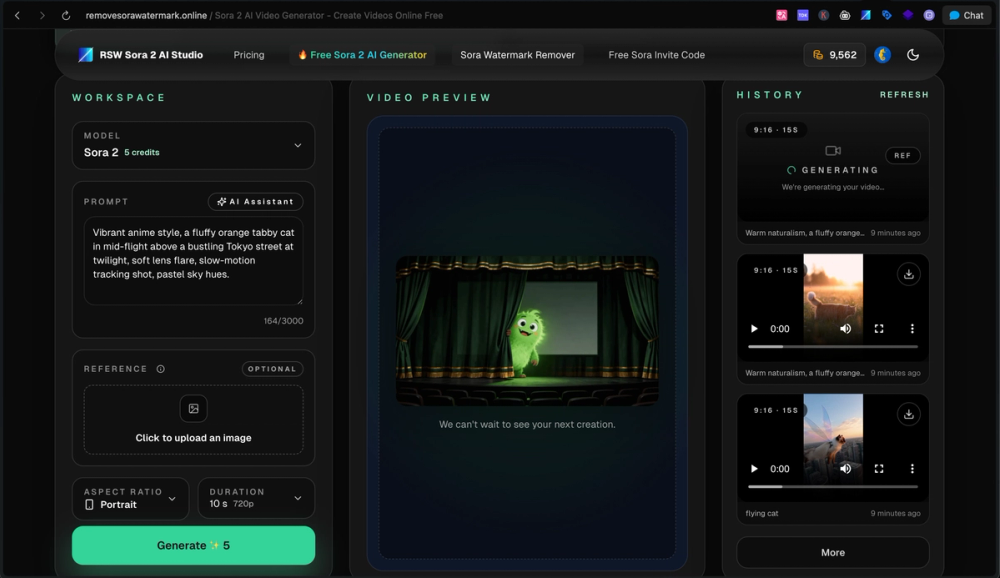 RSW Sora 2 AI Studio