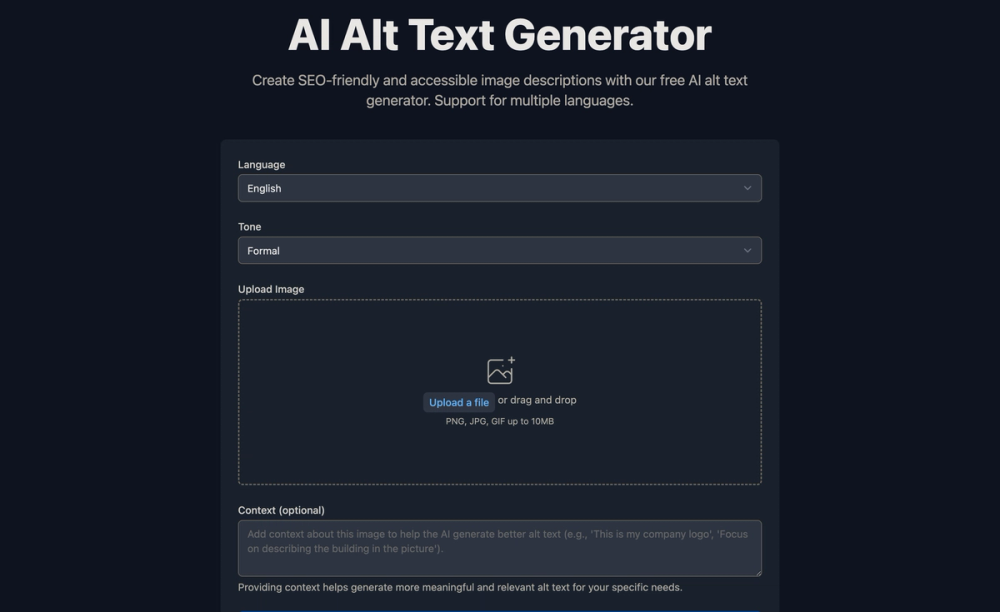 AI Alt Text Generator