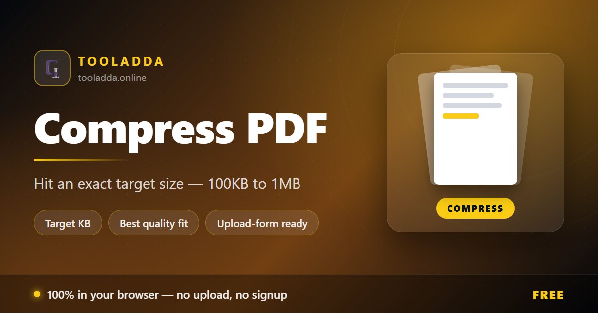 Compress PDF Tool