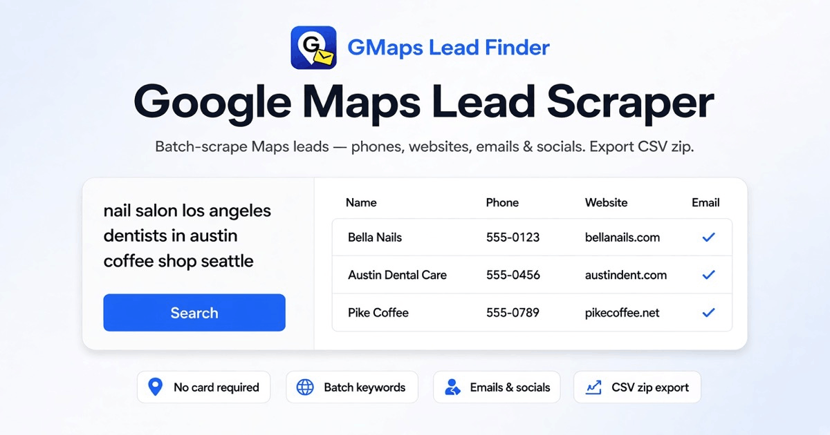 Google Maps Scraper